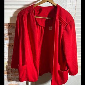 Vintage Lady Graff - Red Blazer - XL